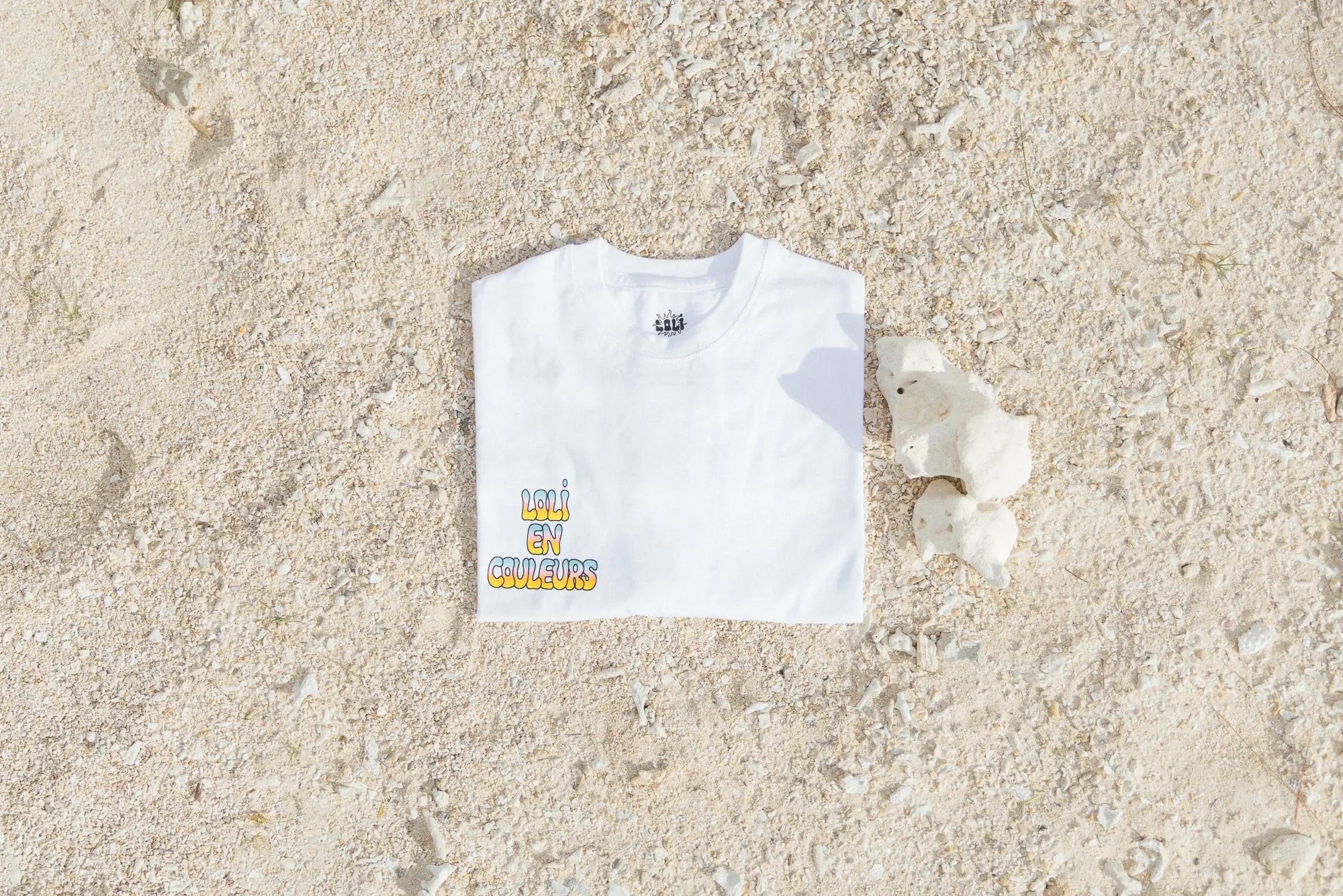 T-Shirt oversize 100% coton - Blanc - Loli