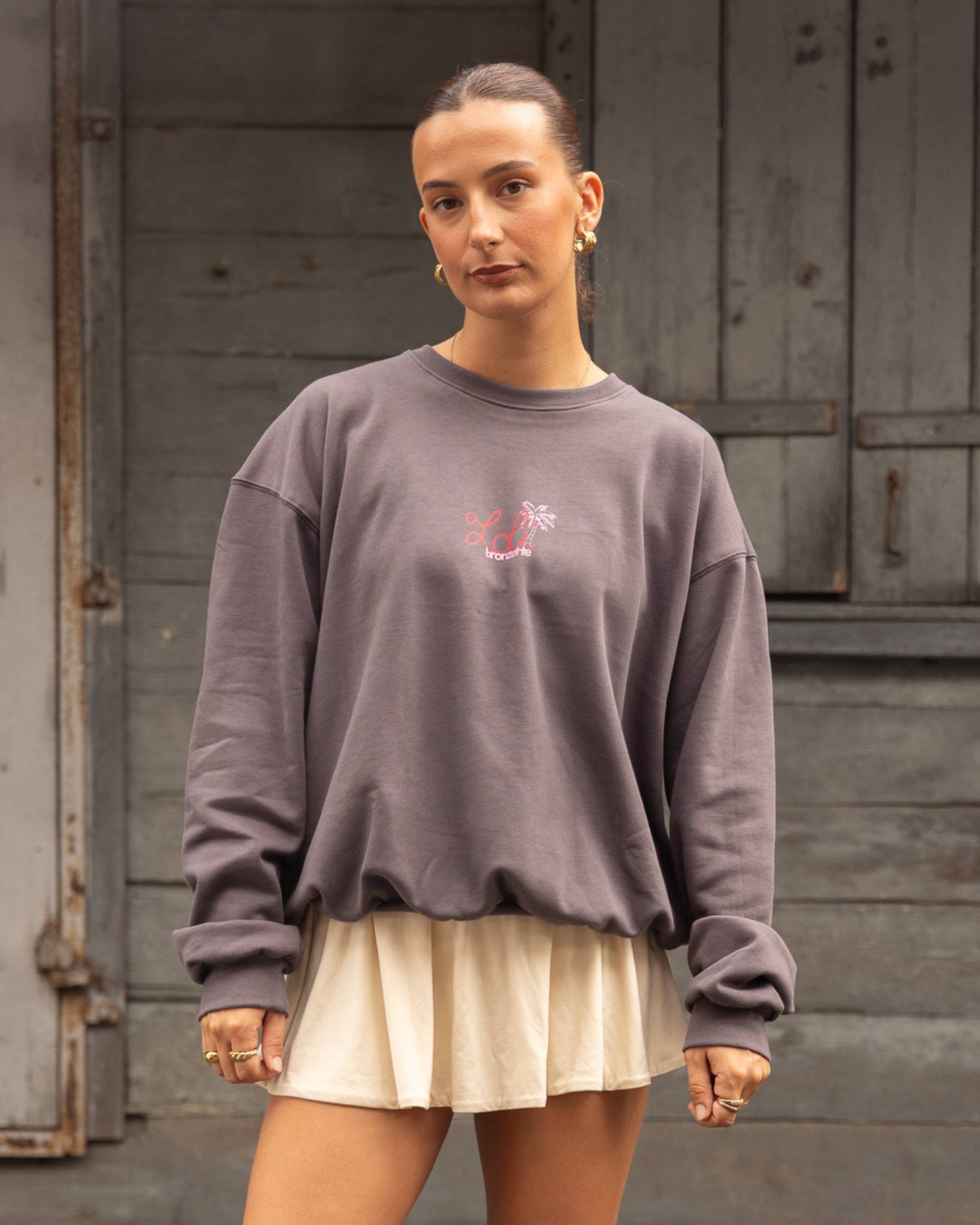 Loli Gris Volcan — Le Pull Oversize Loli