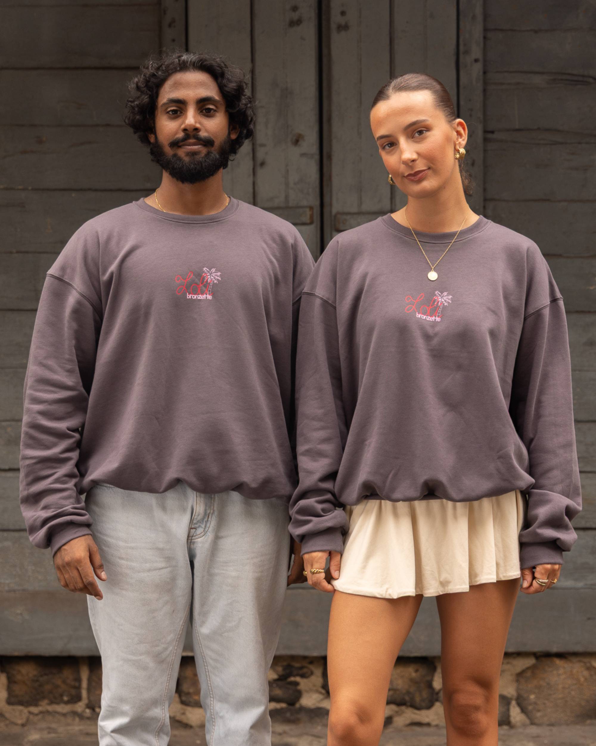 Loli Gris Volcan — Le Pull Oversize Loli