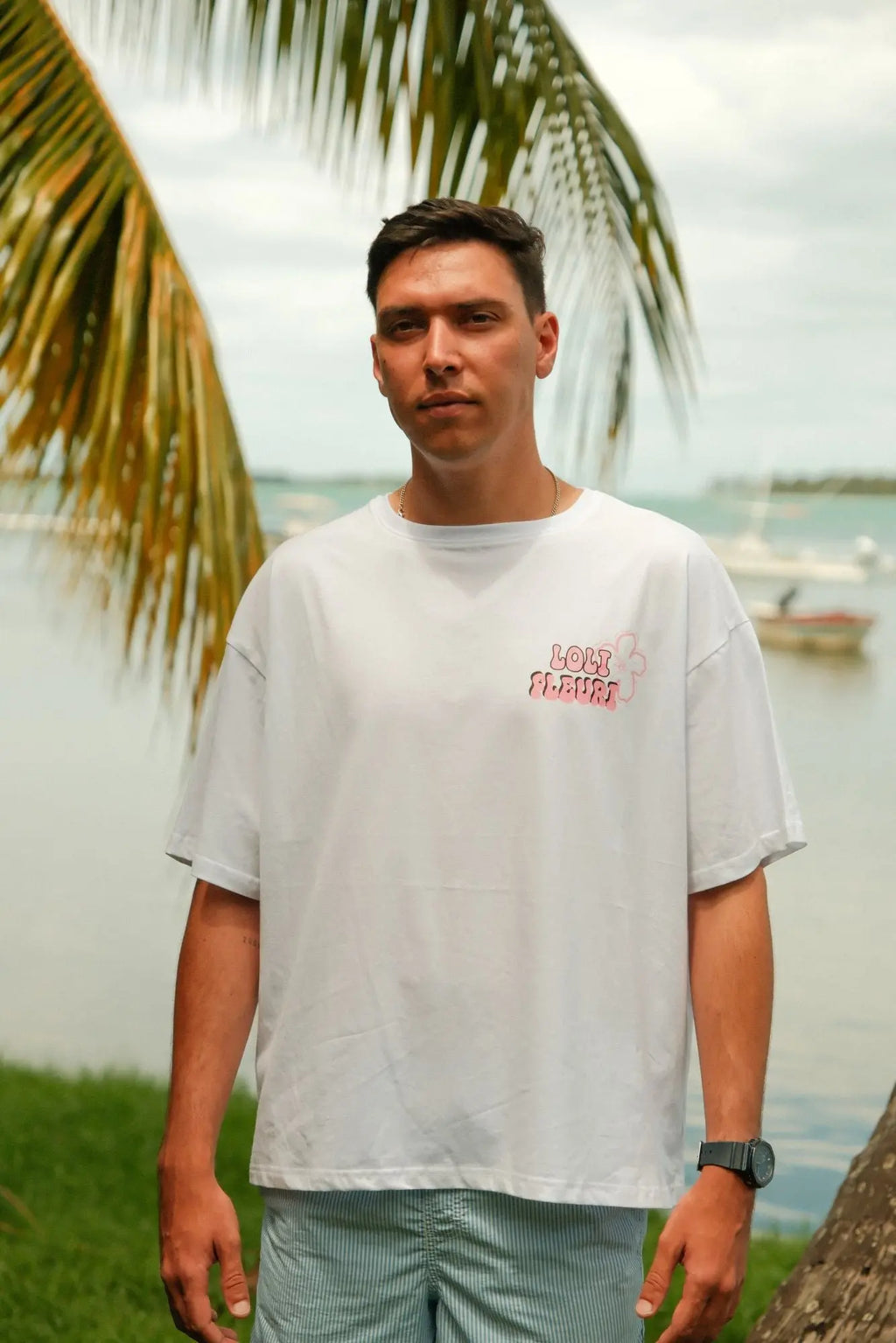 T-Shirt oversize 100% coton - Blanc