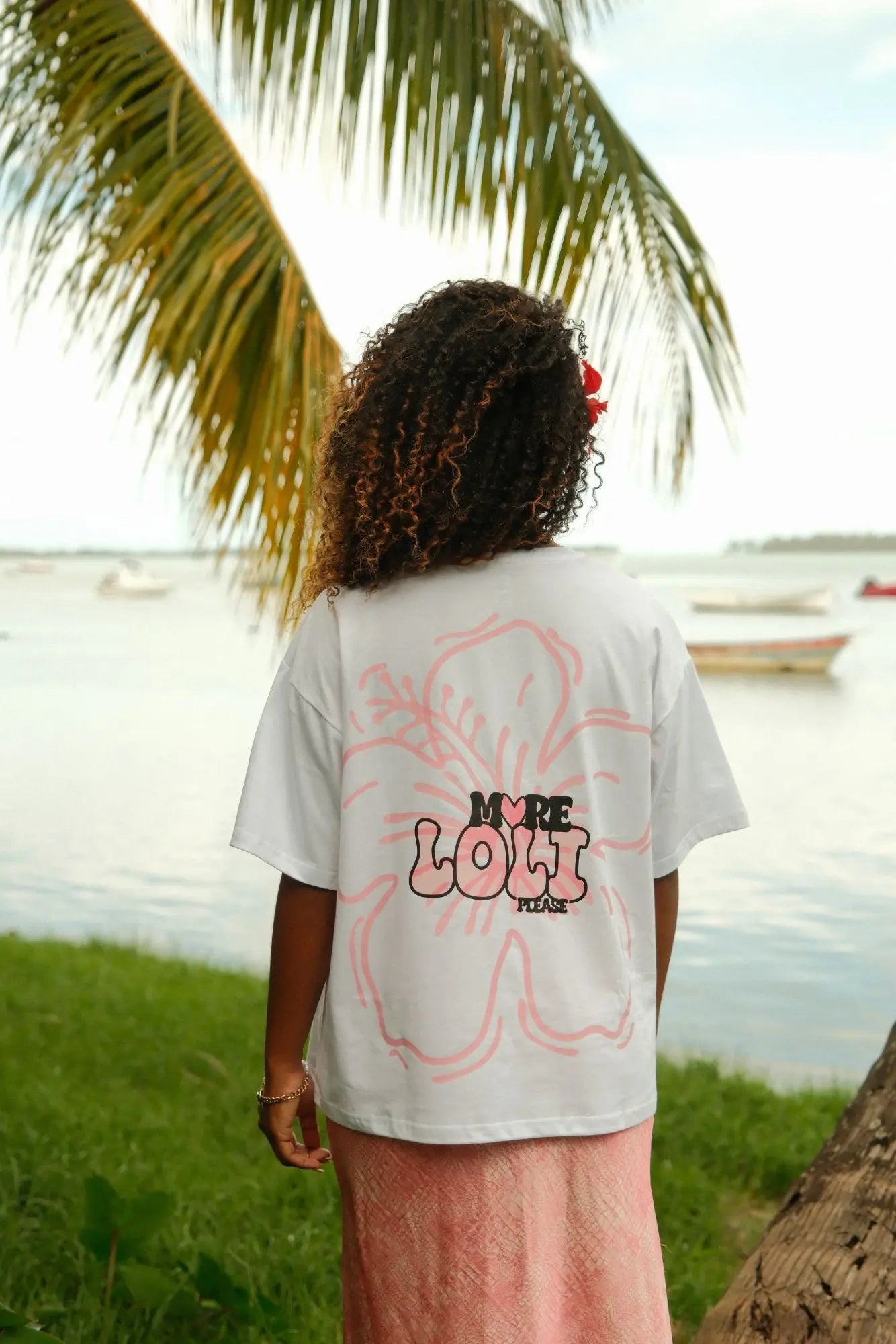 T-Shirt oversize 100% coton - Blanc