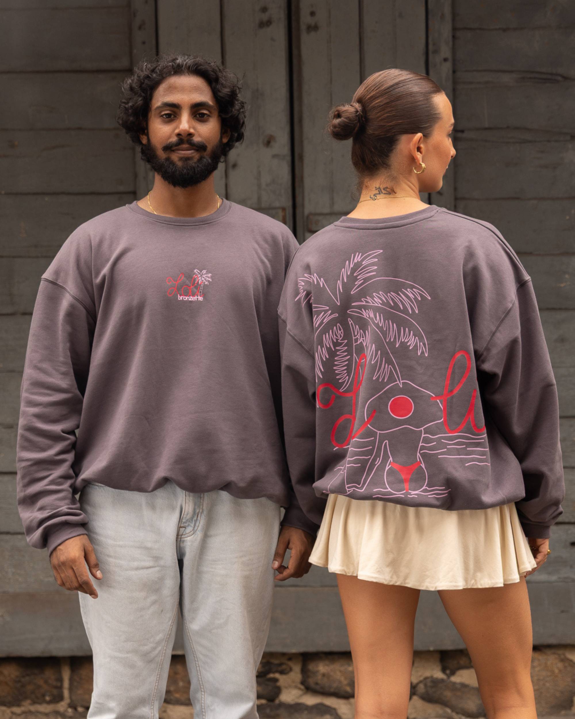 Loli Gris Volcan — Le Pull Oversize Loli