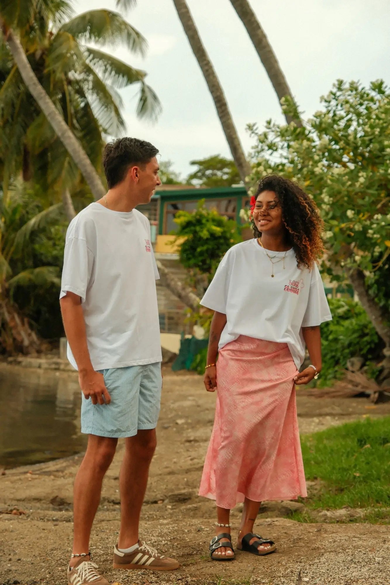 T-Shirt oversize 100% coton - Blanc