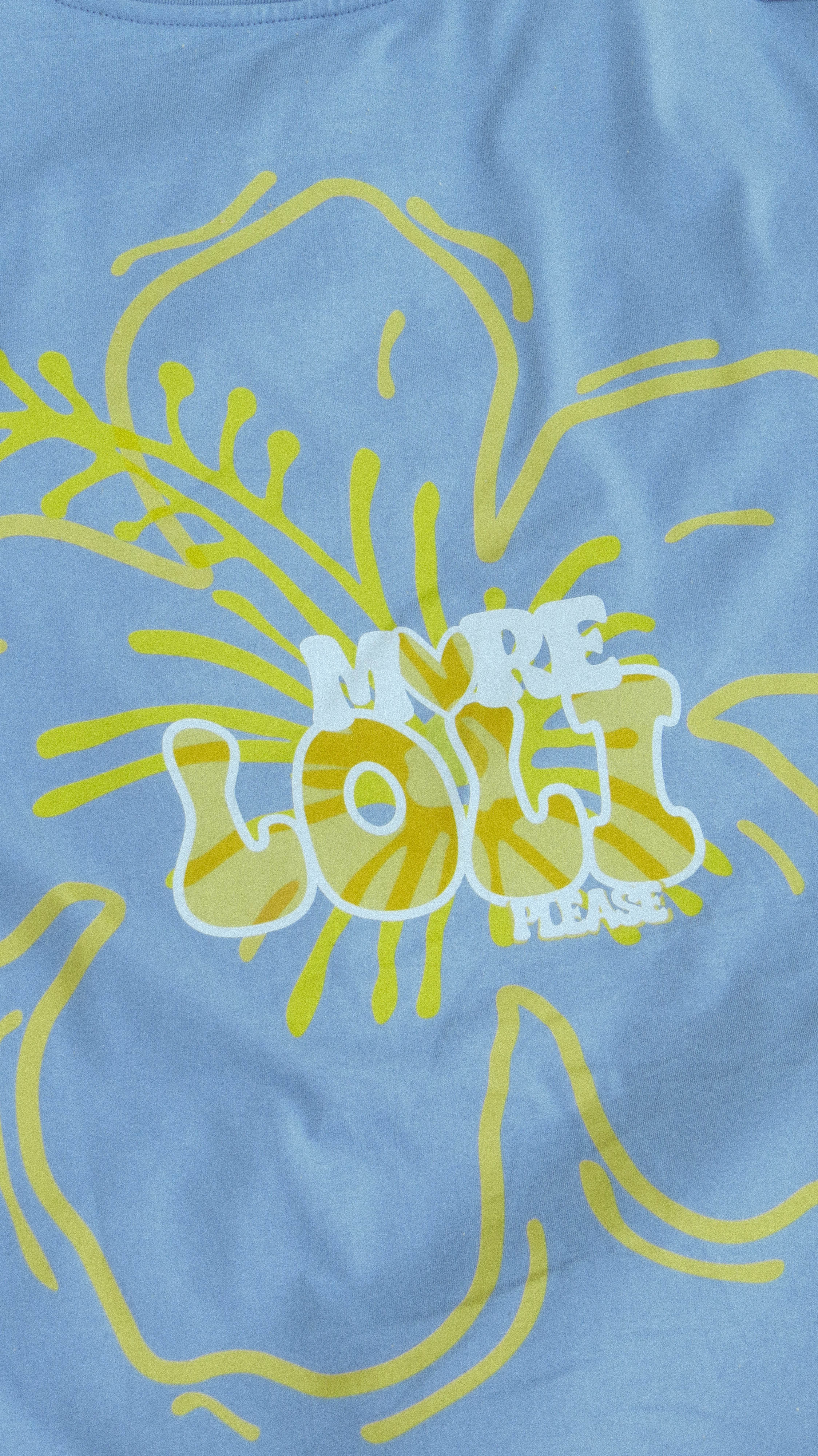 Loli_Fleuri_T-shirt_bleu_100_coton détail