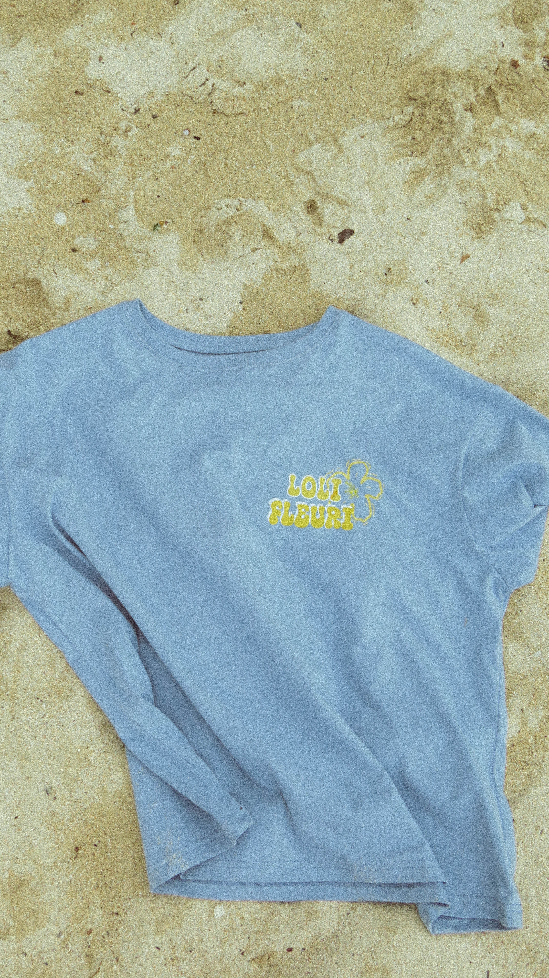 Loli_Fleuri_T-shirt_bleu_100_coton presentation