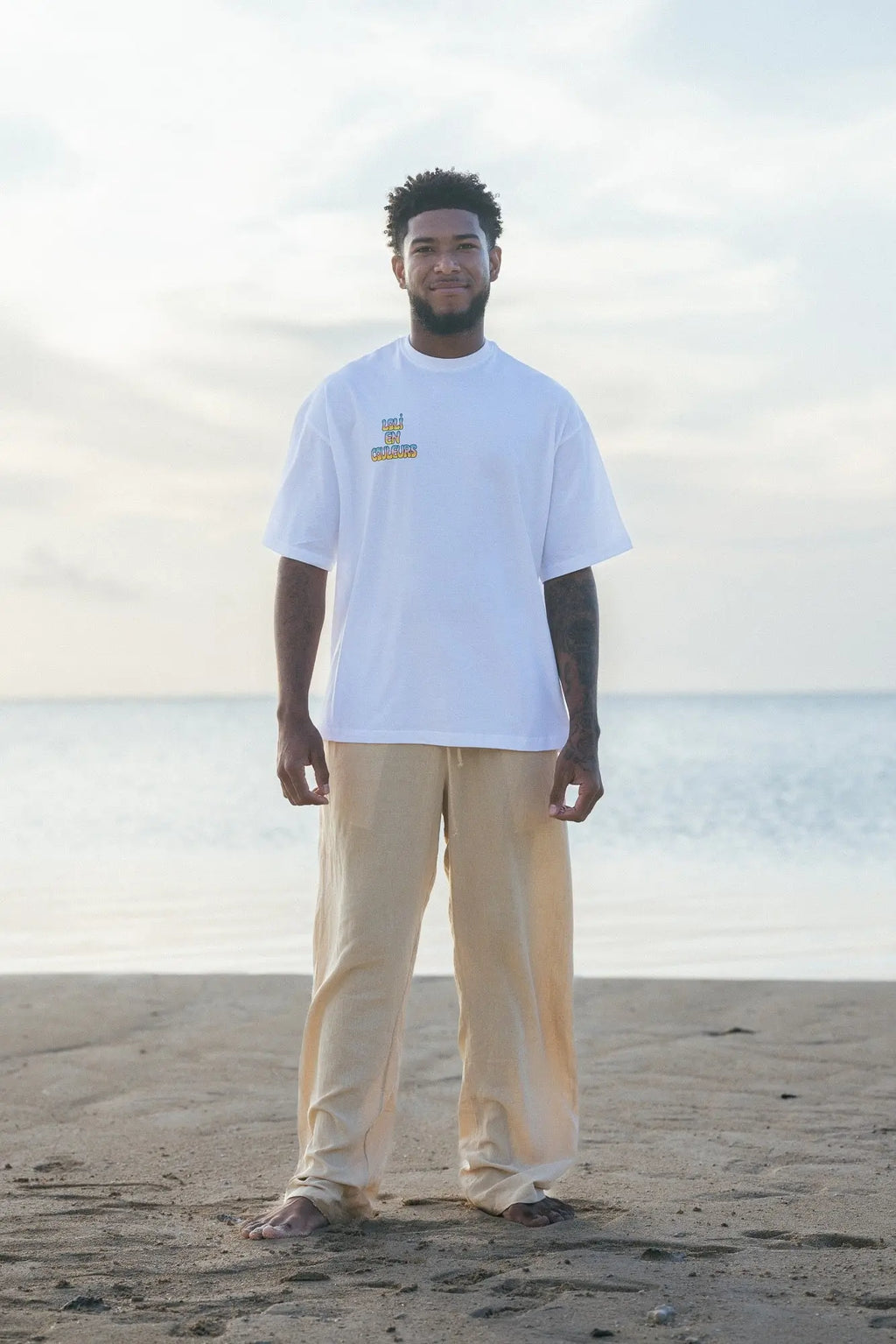 Pack t-shirts oversize soleil sunset - Loli