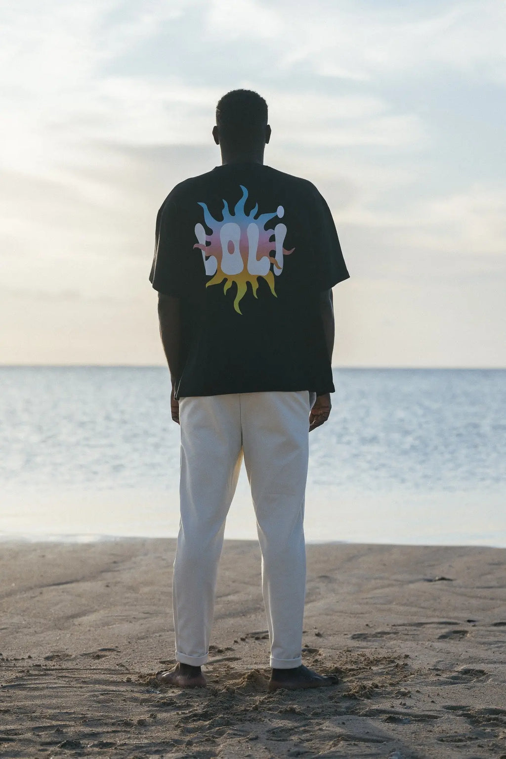 Pack t-shirts oversize soleil sunset - Loli